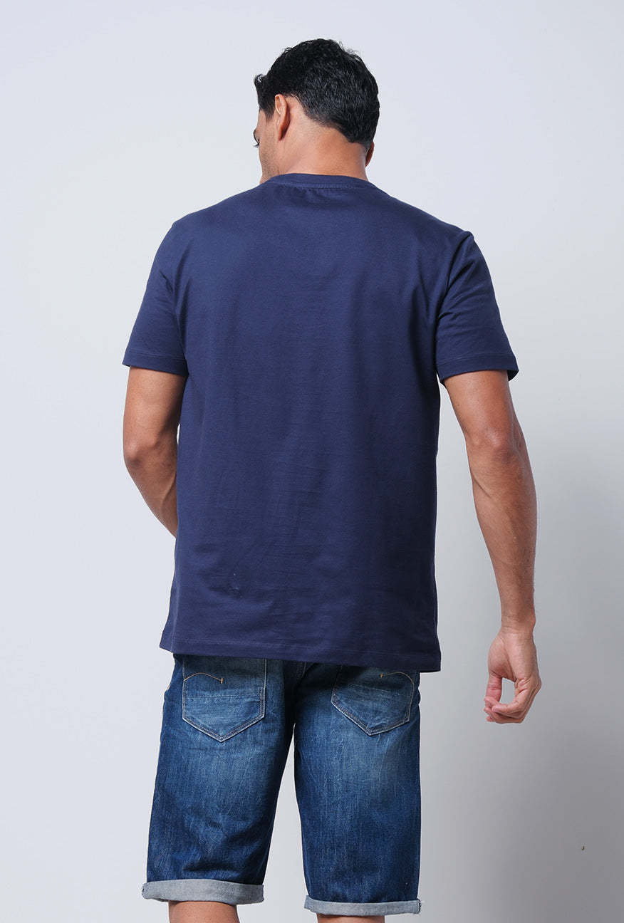 T-Shirt Lengan Pendek Slimfit Tiboyz Dark Navy