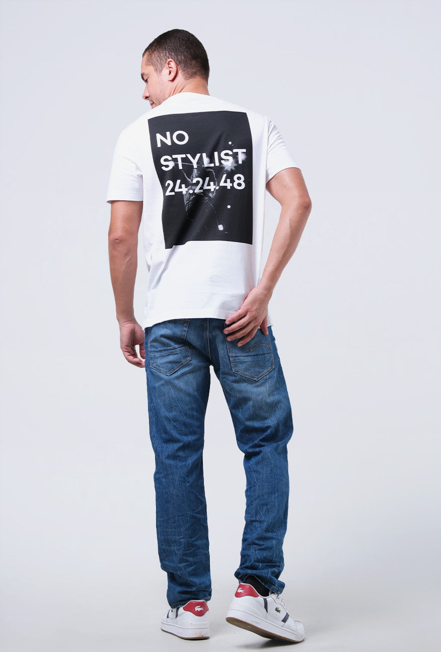 T-Shirt Lengan Pendek Slimfit Zenish Offwhite