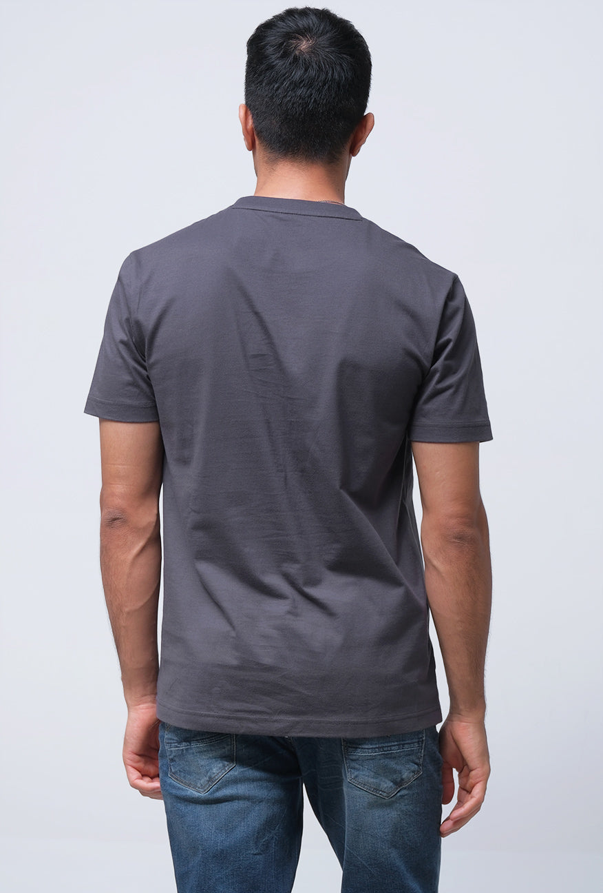 T-Shirt Lengan Pendek Slimfit Arder Dark Grey