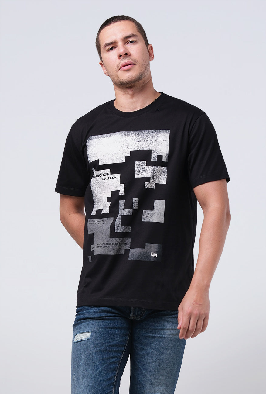 T-Shirt Lengan Pendek Slimfit Richmit Black