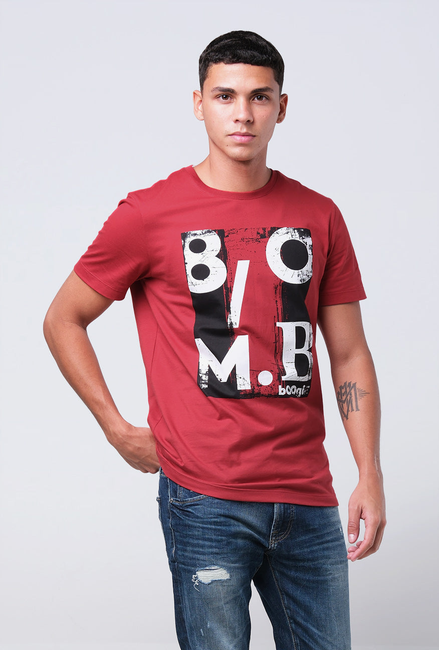 T-Shirt Lengan Pendek Slimfit Wilmer Red