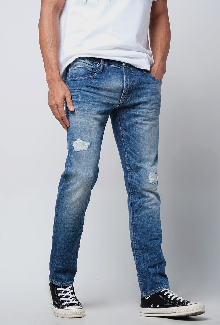 Jeans Skinny J7 Series Light Blue With Destroy