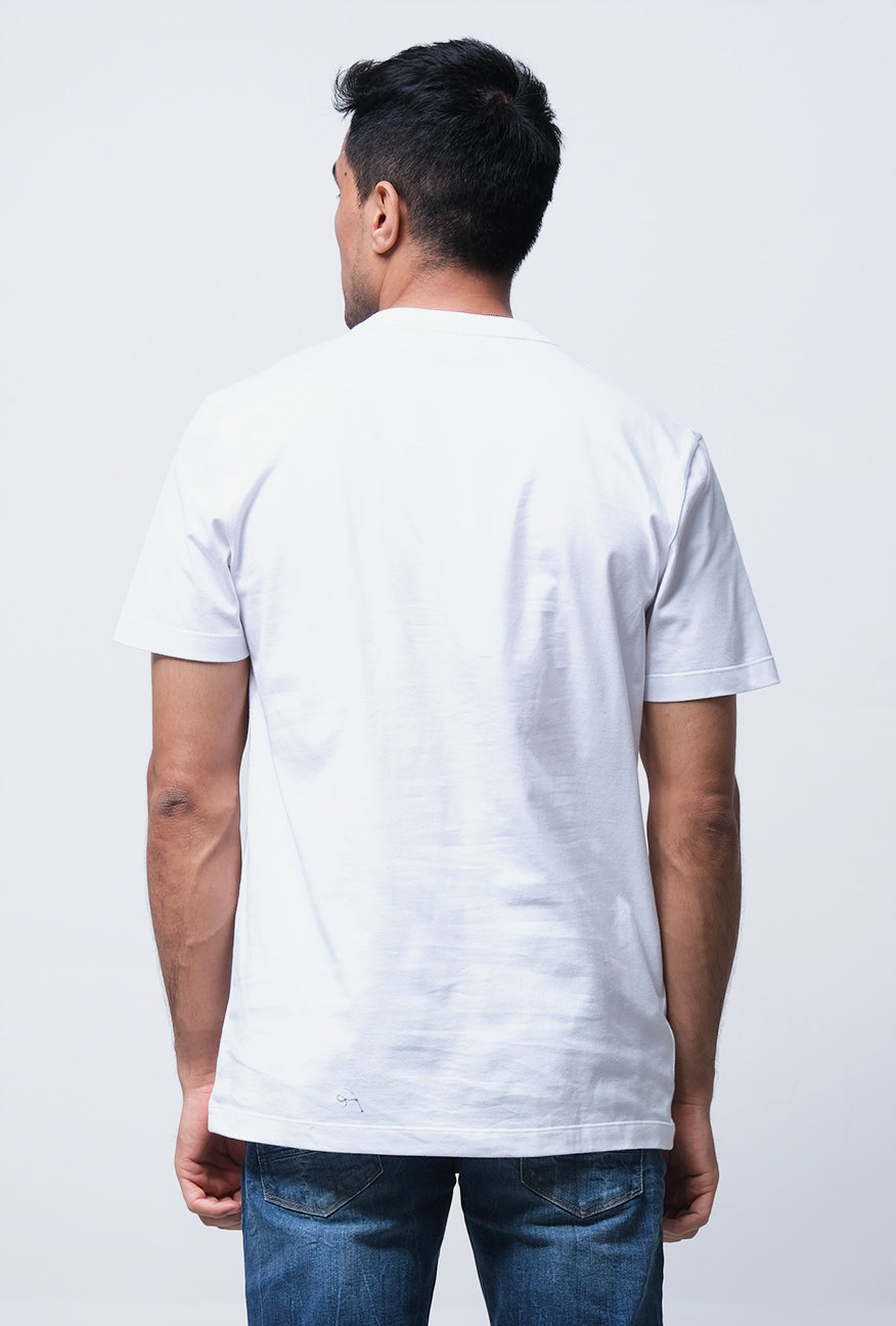 T-Shirt Lengan Pendek Slimfit Gievo Offwhite