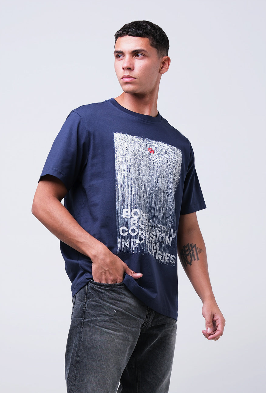 T-Shirt Lengan Pendek Regular Curby Dark Navy 2.0