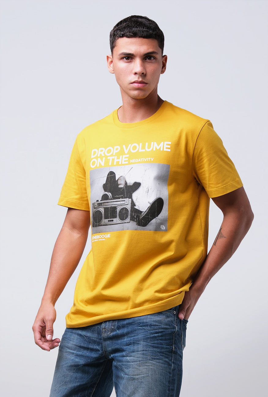 T-Shirt Lengan Pendek Slimfit Roirty Mustard