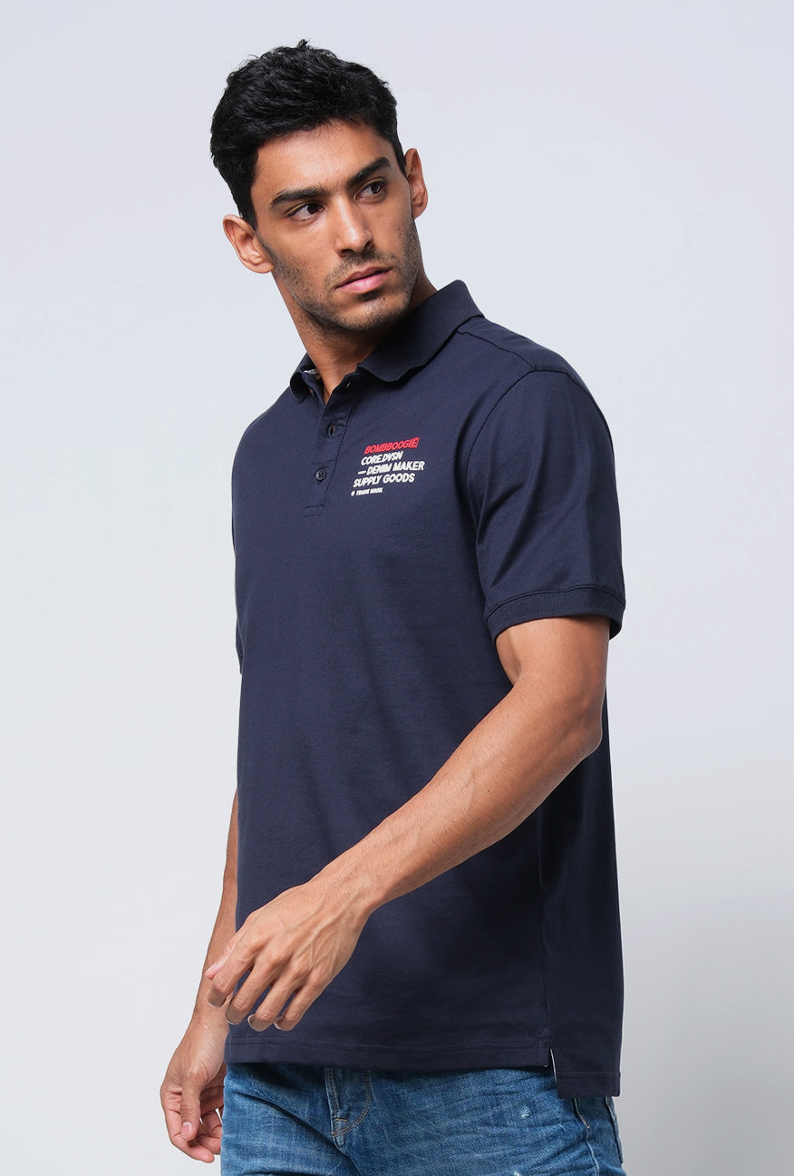 Polo Shirt Slimfit Elcort Dark Navy