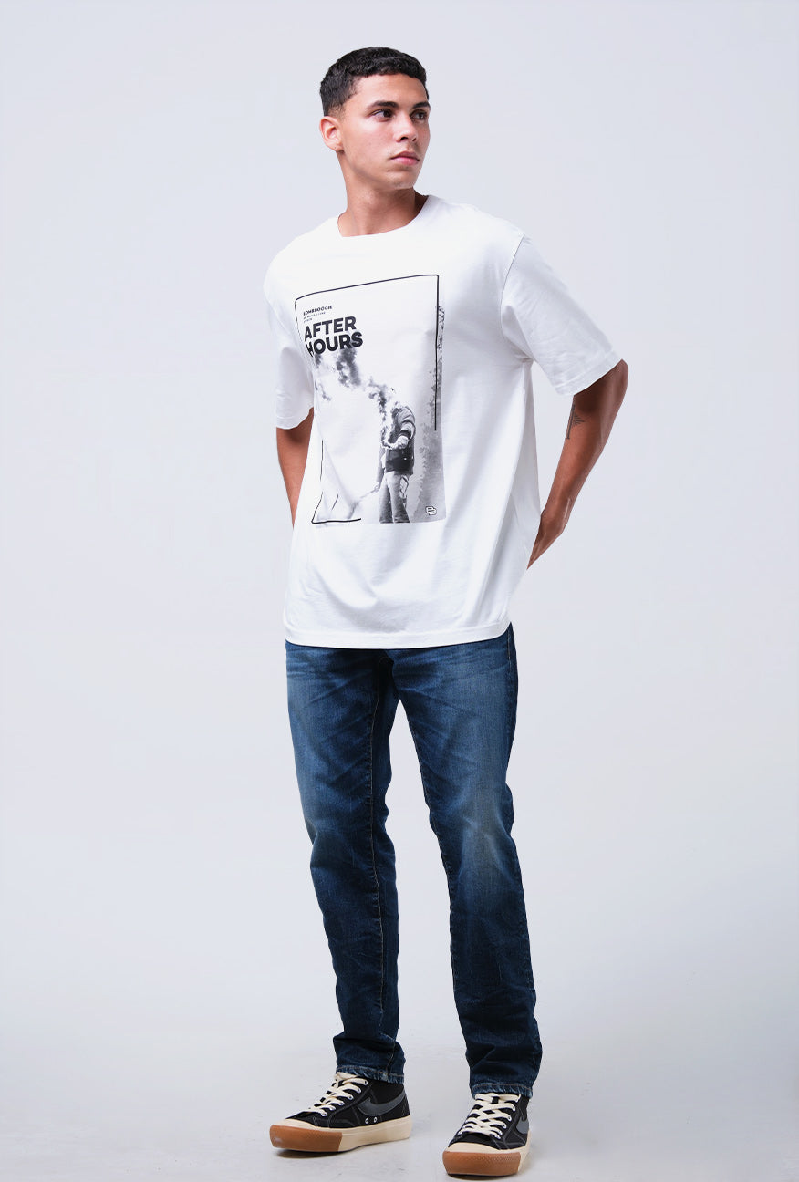 T-Shirt Lengan Pendek Regular Wellmon Offwhite 2.0