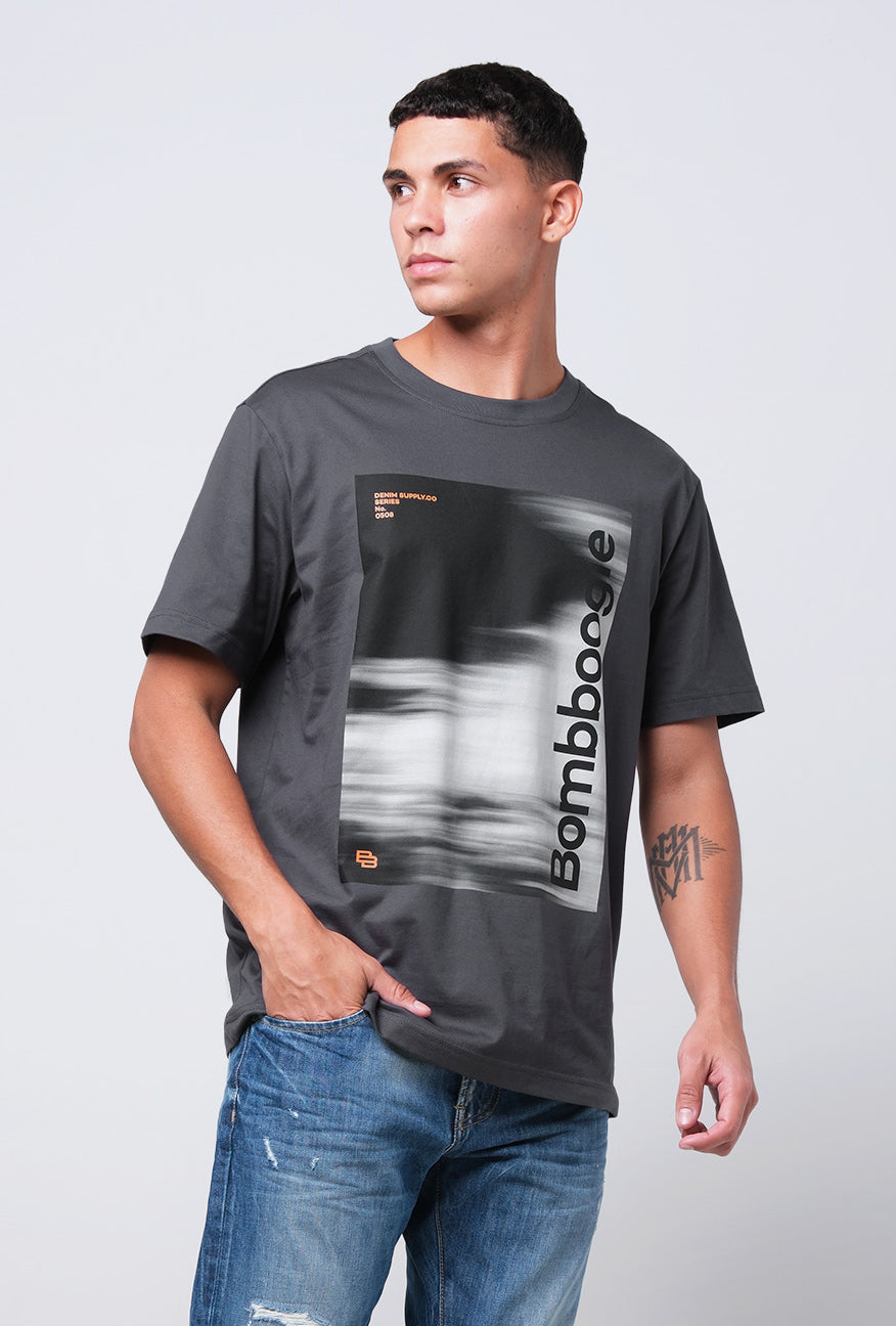 T-Shirt Lengan Pendek Regular Greivo Dark Grey 2.0