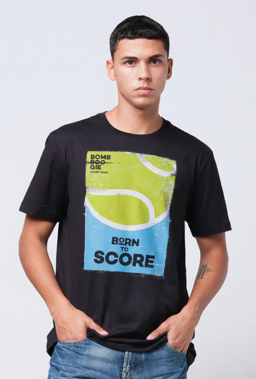 T-Shirt Lengan Pendek Slimfit Dribby Black