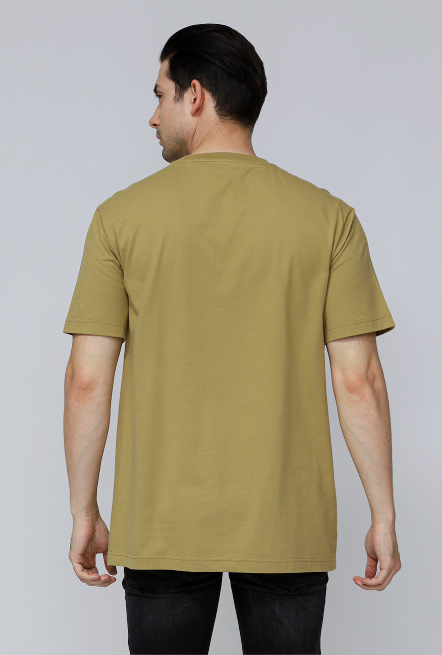 T-Shirt Lengan Pendek Regular Herren Olive