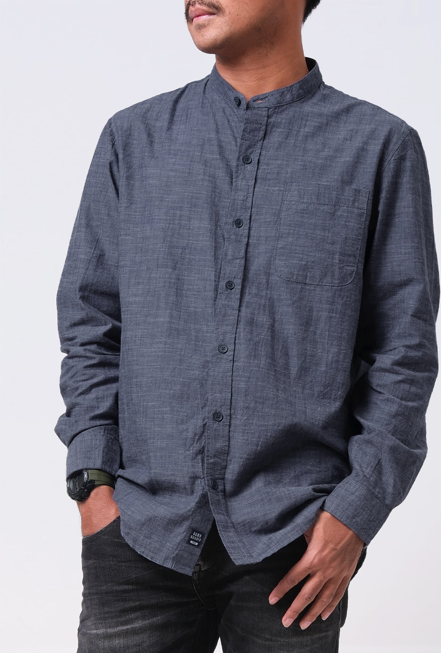Kemeja Koko Lengan Panjang Regular Winder Navy