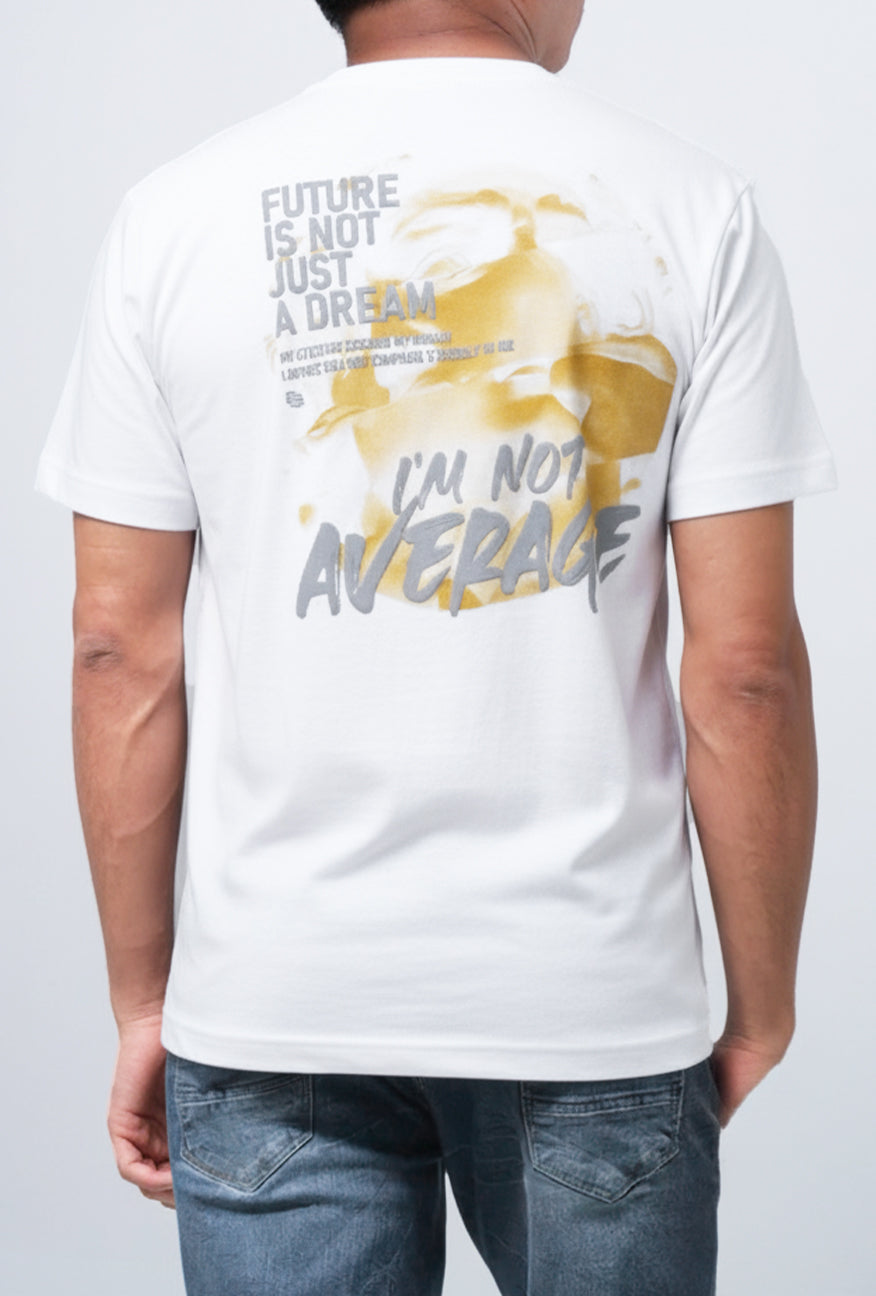 T-Shirt Lengan Pendek Regular Levion Offwhite