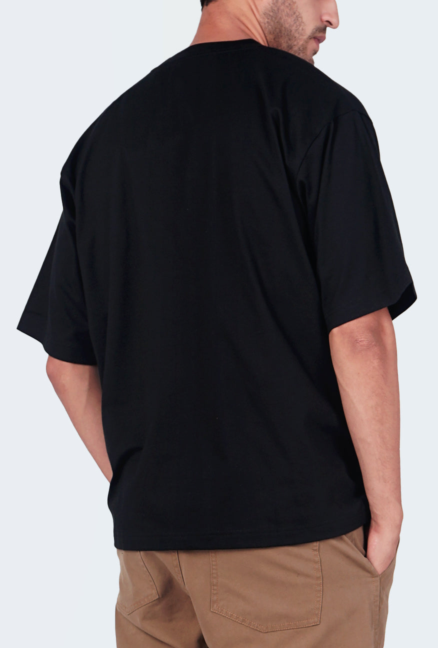 T-Shirt Lengan Pendek Oversize Wolf Black
