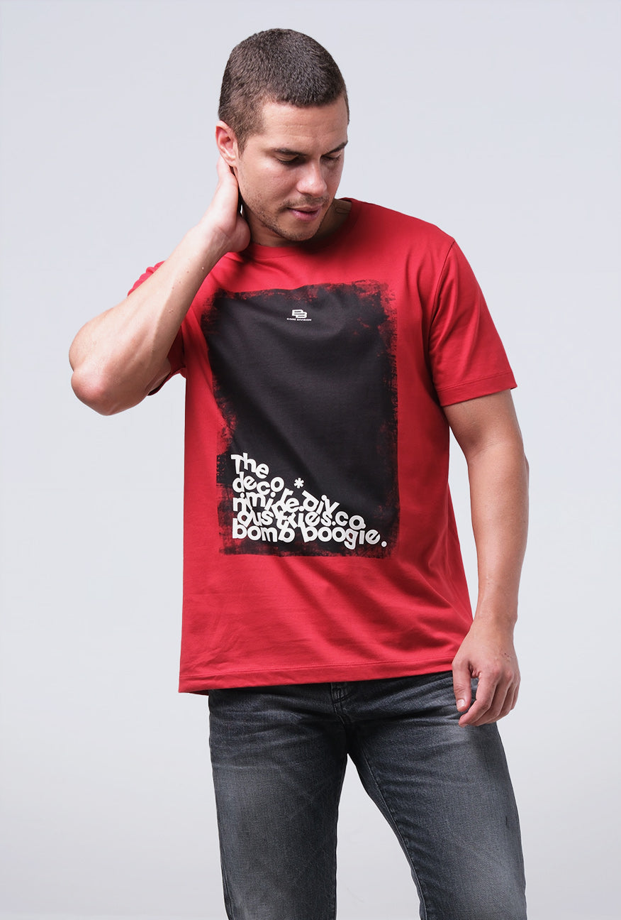 T-Shirt Lengan Pendek Slimfit Haskies Red