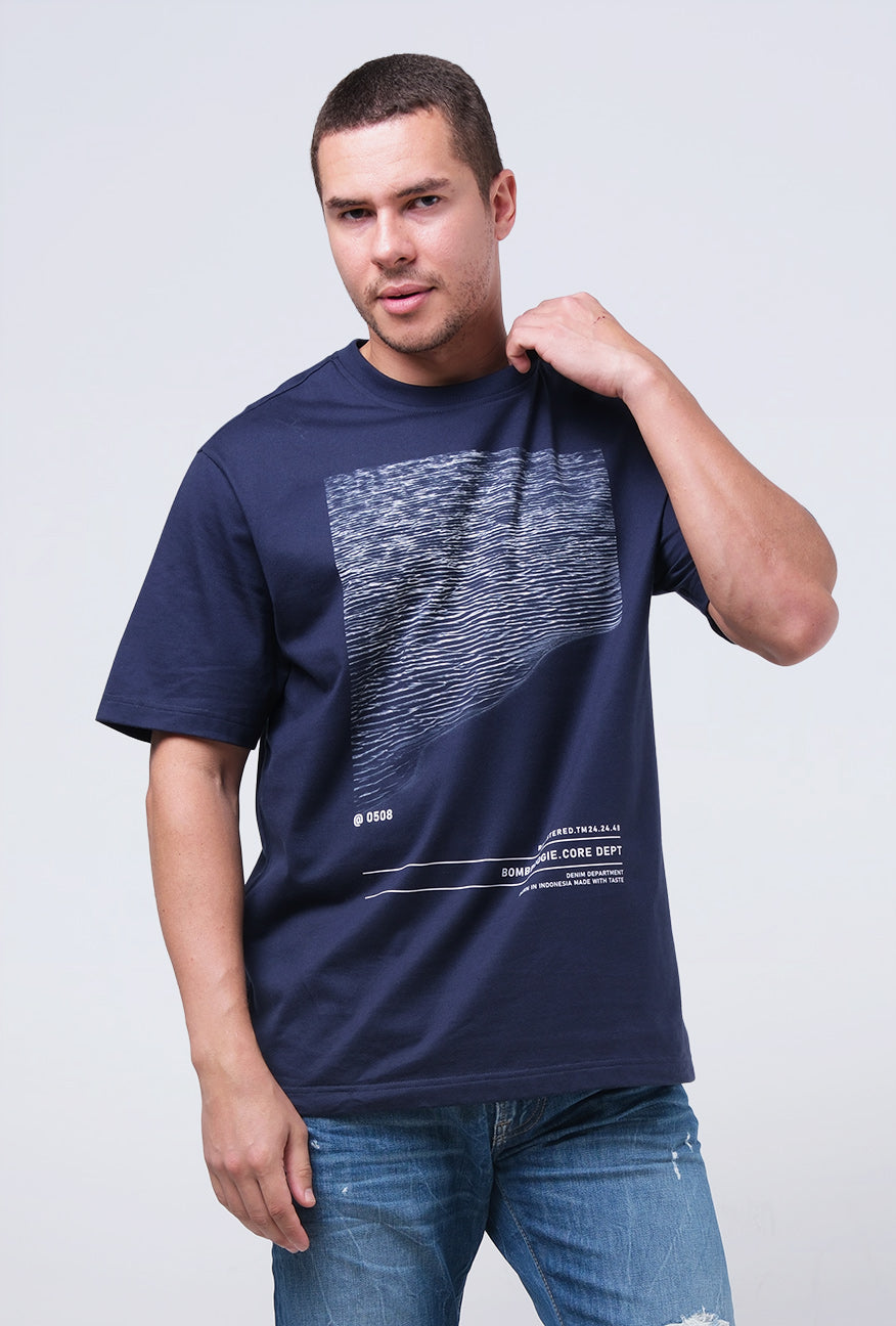 T-Shirt Lengan Pendek Molusk Dark Navy