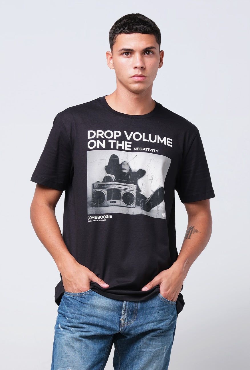 T-Shirt Lengan Pendek Slimfit Roirty Black