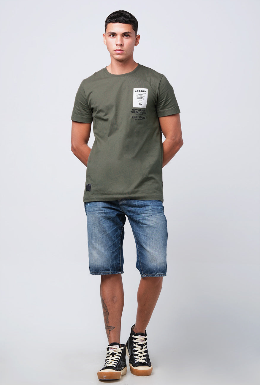 T-Shirt Lengan Pendek Slimfit Batler Green