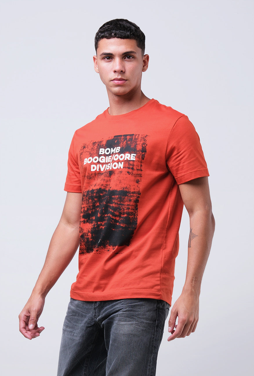 T-Shirt Lengan Pendek Slmift Hereon Dark Orange