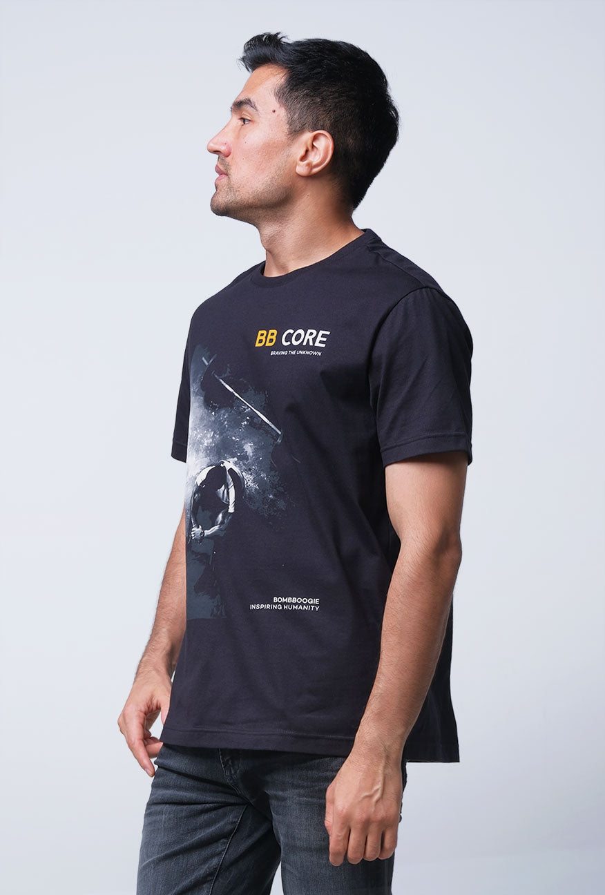 T-Shirt Lengan Pendek Slimfit Primson Black