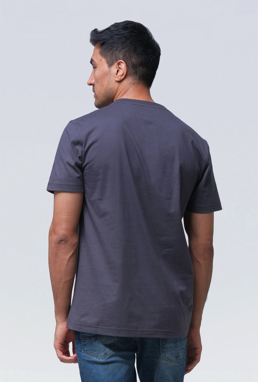 T-Shirt Lengan Pendek Slimfit Lifty Dark Grey
