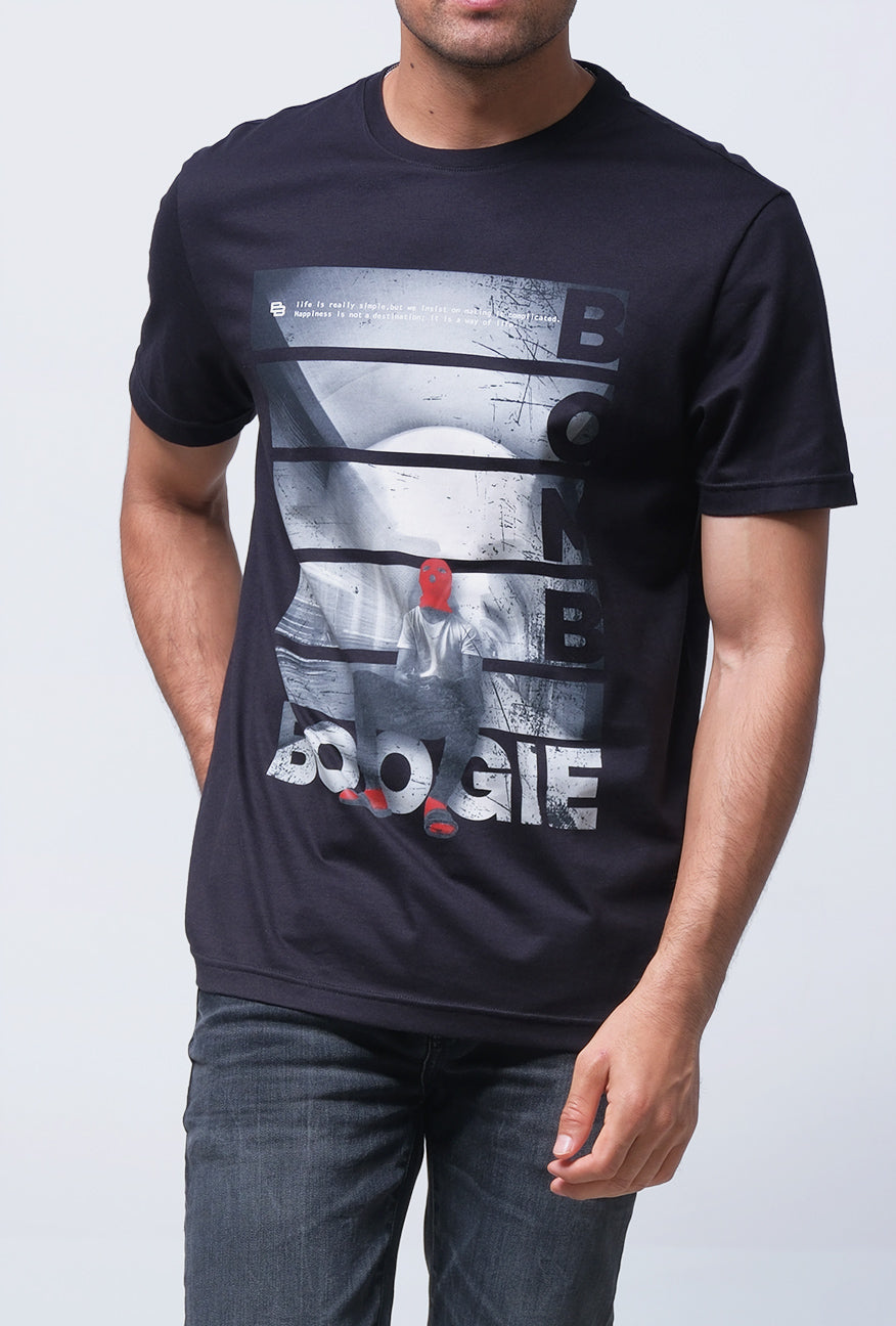 T-Shirt Lengan Pendek Slimfit Hartly Black Online