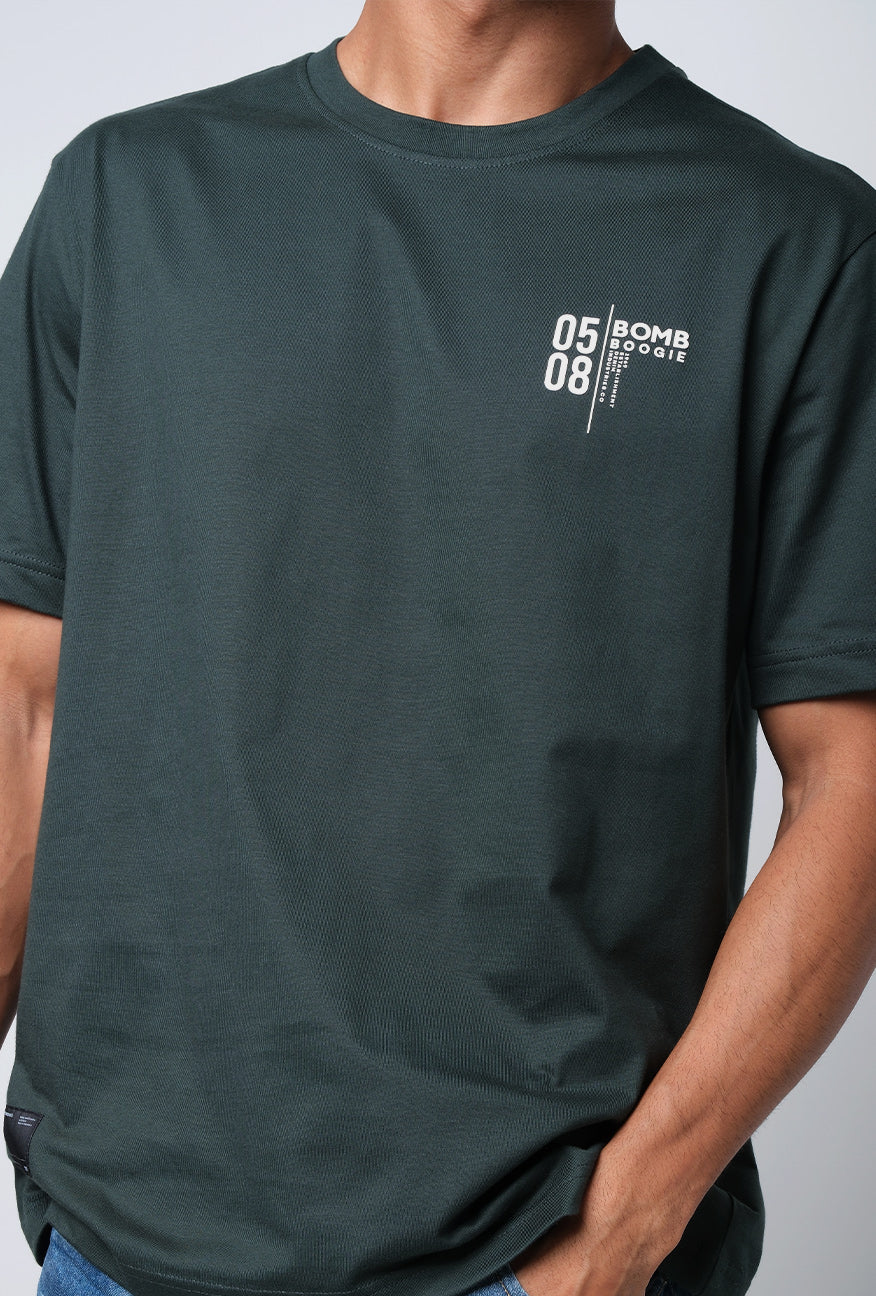 T-Shirt Lengan Pendek Regular Jeremy Dark Green 2.0