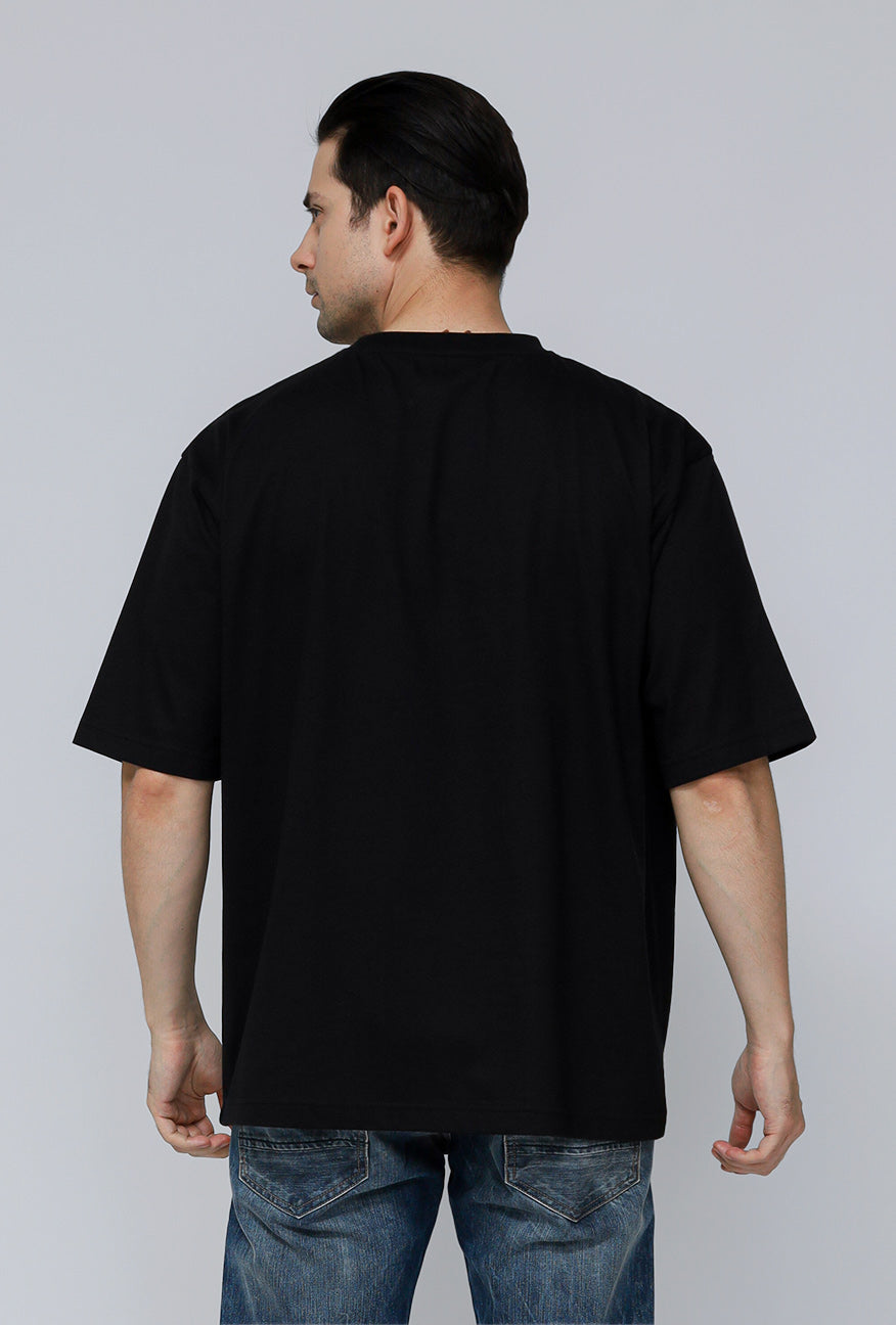 Oblitt Black Ss Oversized Tee