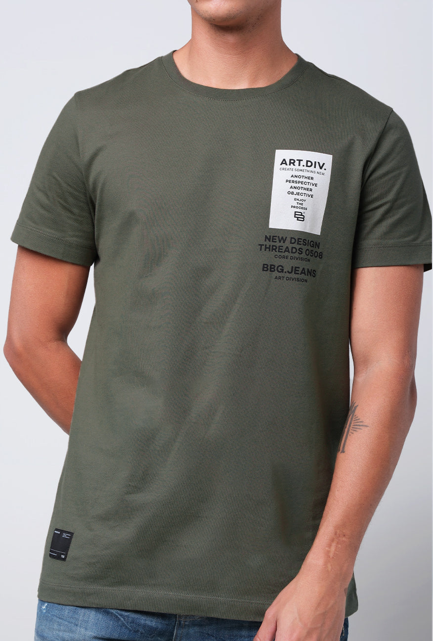 T-Shirt Lengan Pendek Slimfit Batler Green