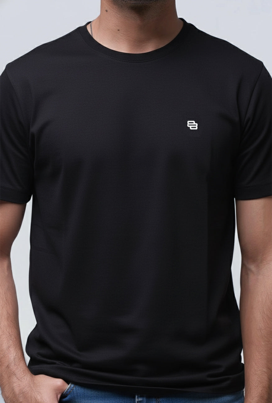 T-Shirt Lengan Pendek Slimfit Fercival Black