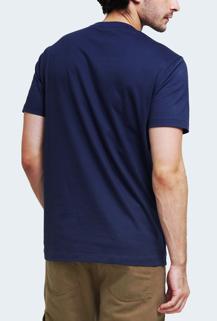 T-Shirt Lengan Pendek Slimfit Claver Navy