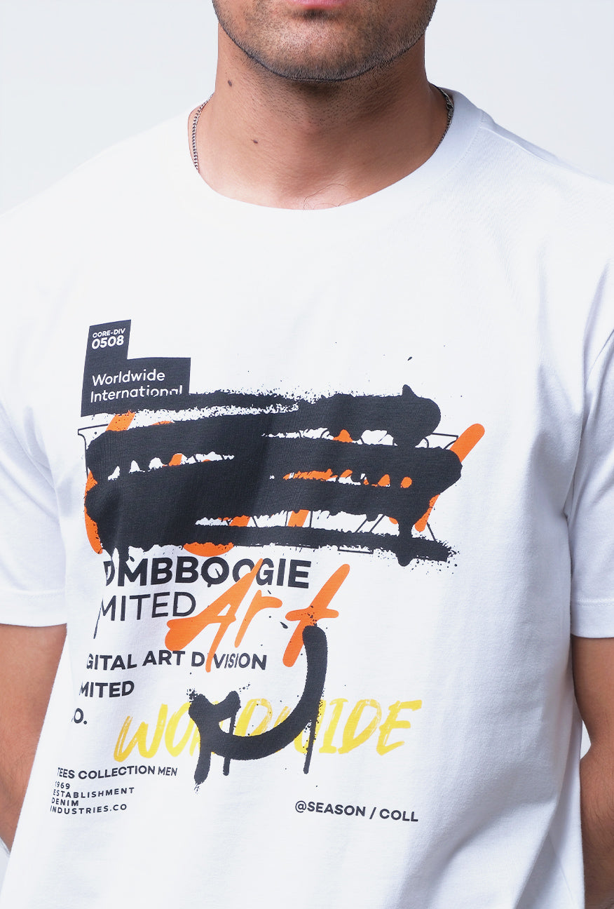 T-Shirt Lengan Pendek Slimfit Dave Offwhite