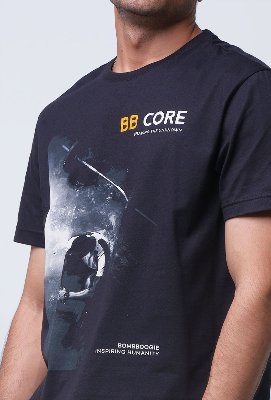 T-Shirt Lengan Pendek Slimfit Primson Black