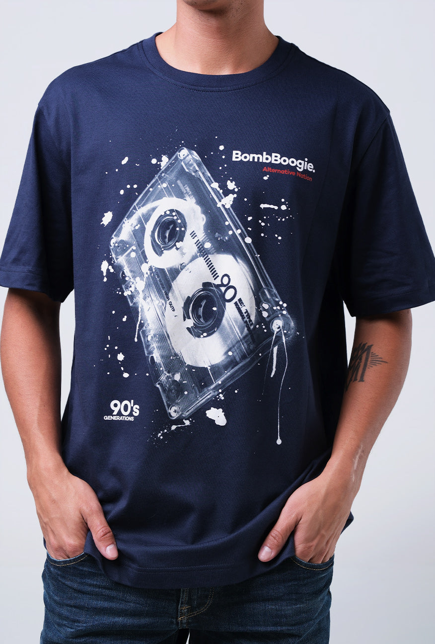 T-Shirt Lengan Pendek Regular Valero Dark Navy 2.0