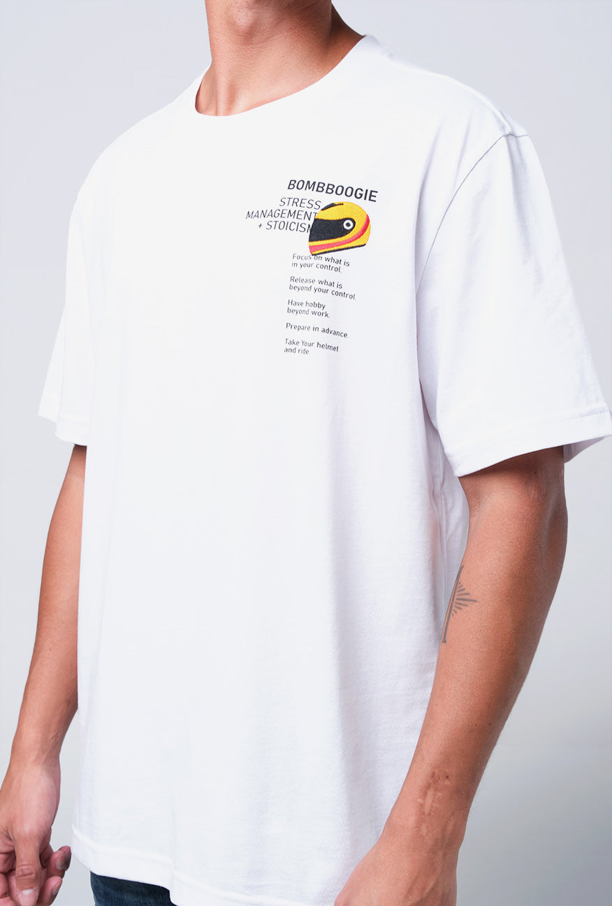 T-Shirt Lengan Pendek Regular Reyca Offwhite 2.0