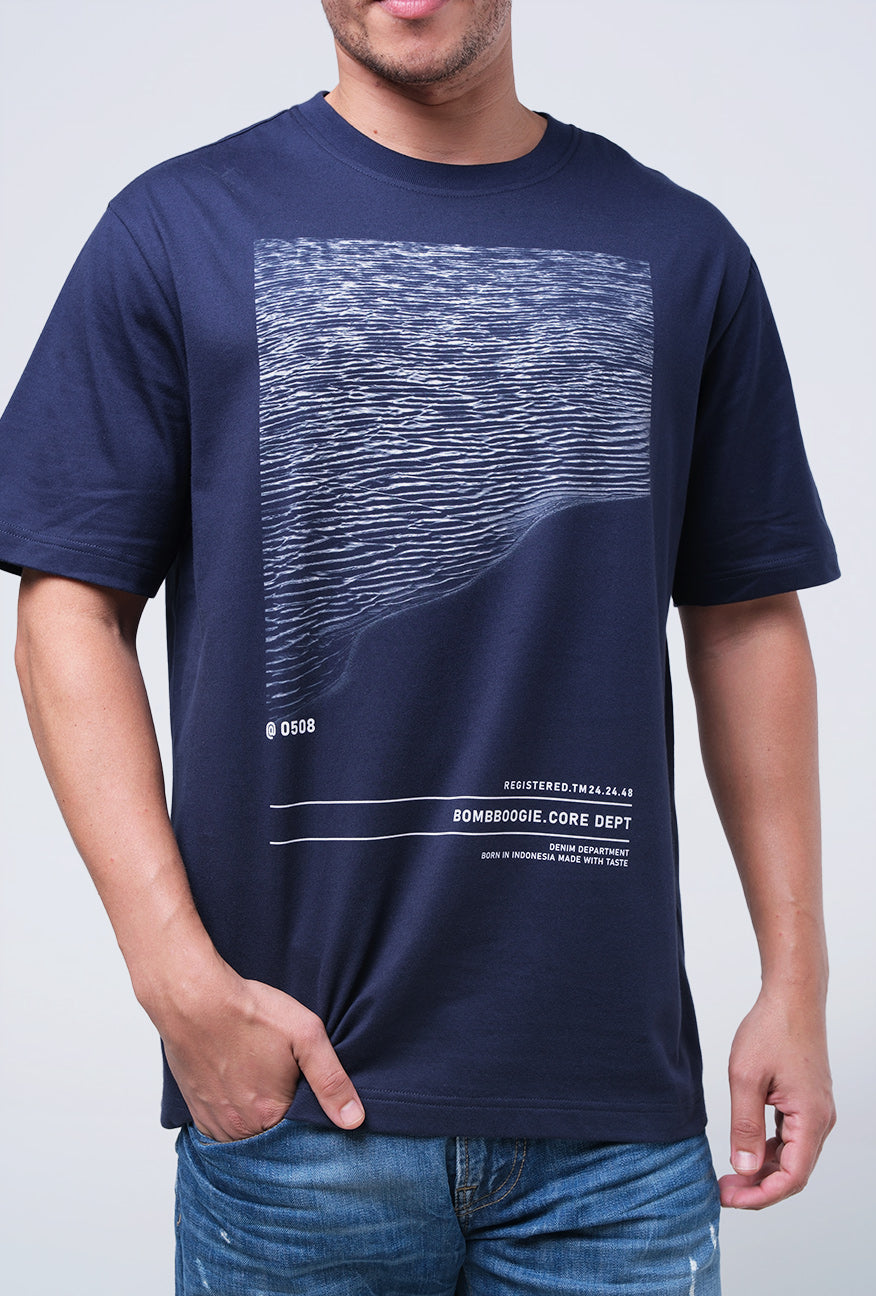 T-Shirt Lengan Pendek Molusk Dark Navy