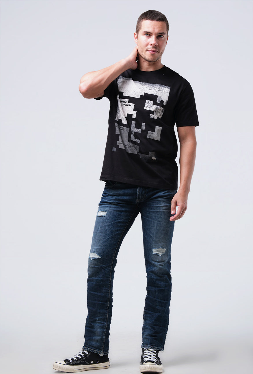 T-Shirt Lengan Pendek Slimfit Richmit Black