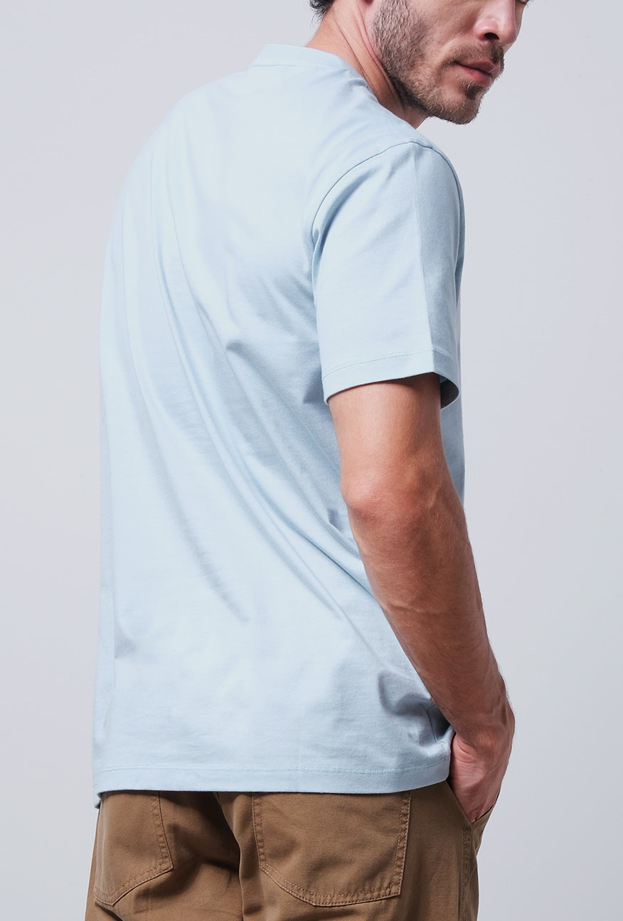 T-Shirt Lengan Pendek Slimfit Giskly Baby Blue