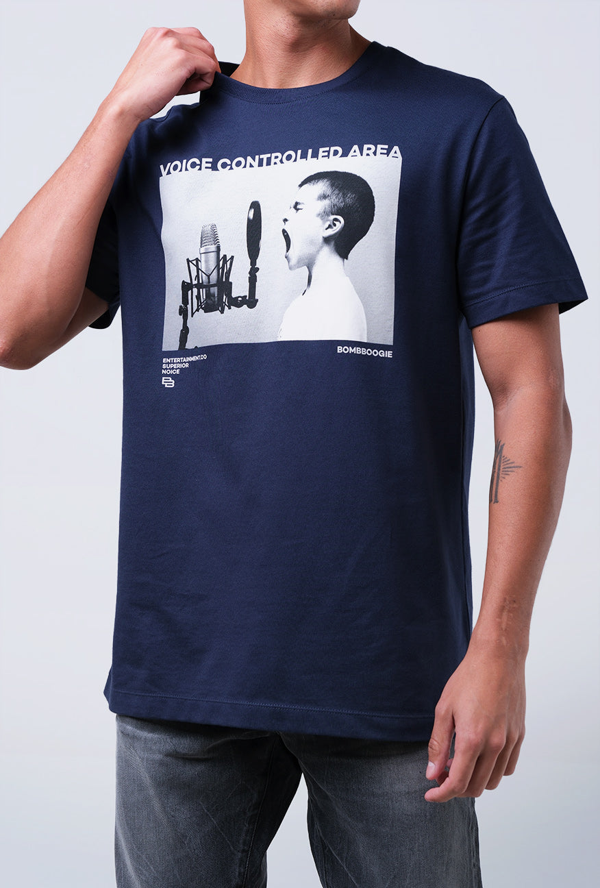 T-Shirt Lengan Pendek Slimfit Waldrof Dark Navy