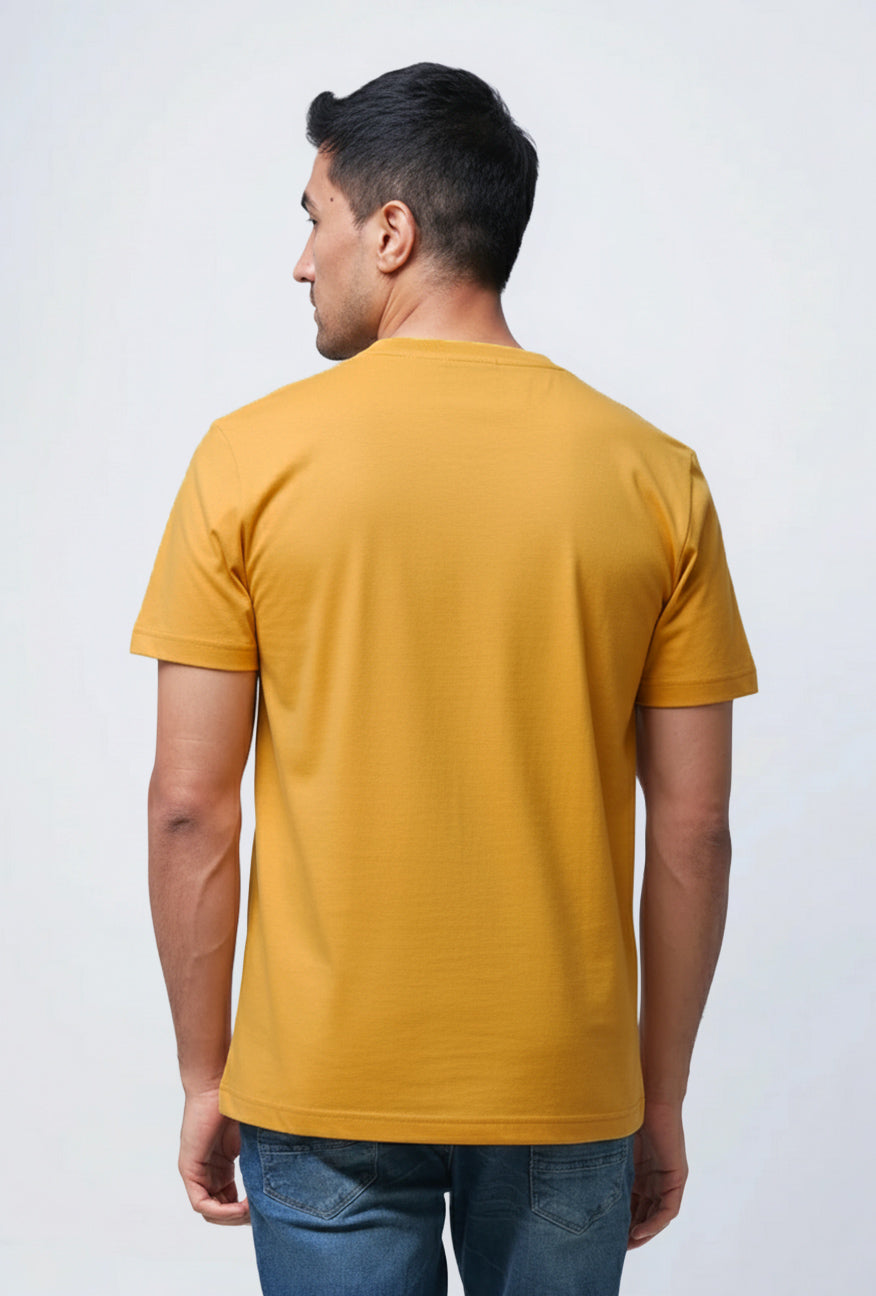 T-Shirt Lengan Pendek Slimfit Consty Mustard