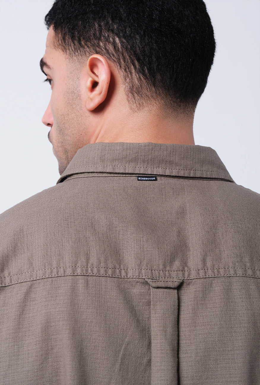 Kemeja Lengan Pendek Regular Radley Olive Green