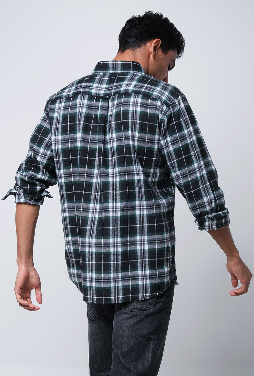 Kemeja Flanel Wincus Green Black