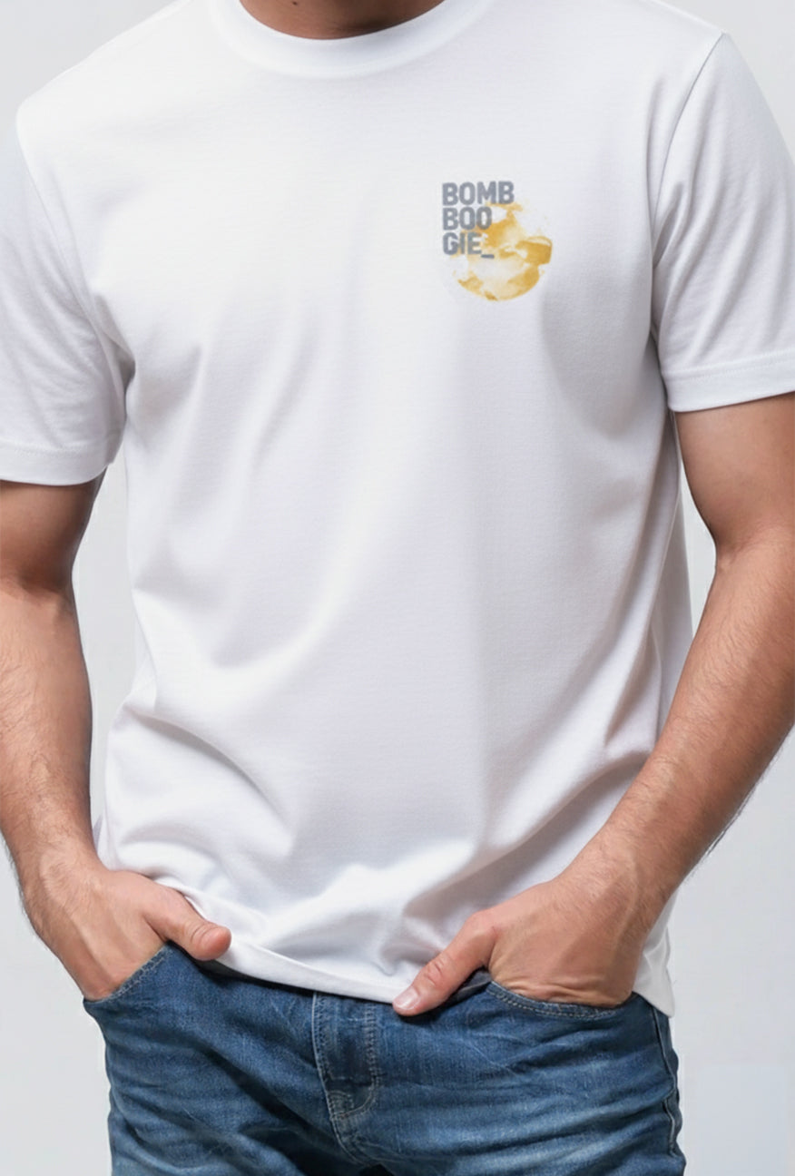T-Shirt Lengan Pendek Regular Levion Offwhite