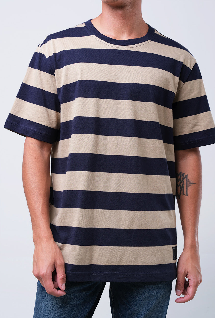 T-Shirt Lengan Pendek Regular Hermo Khaki Navy Regular 2.0
