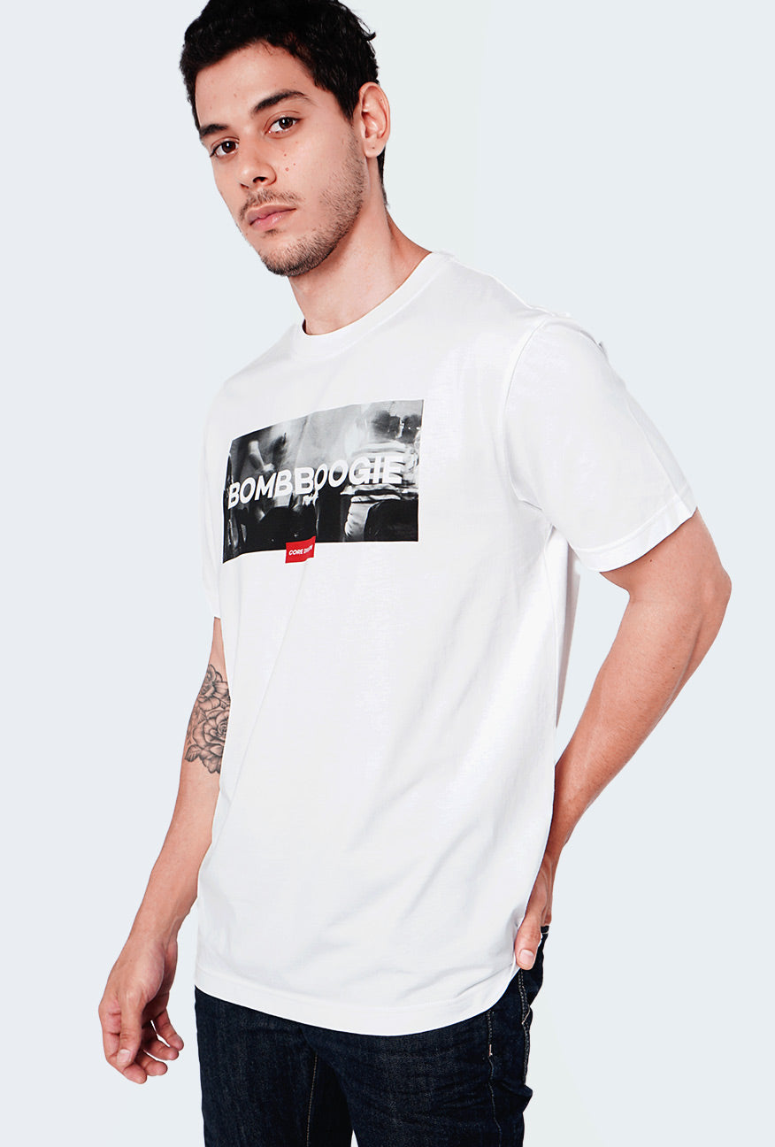 T-Shirt Lengan Pendek Lux Offwhite Regular