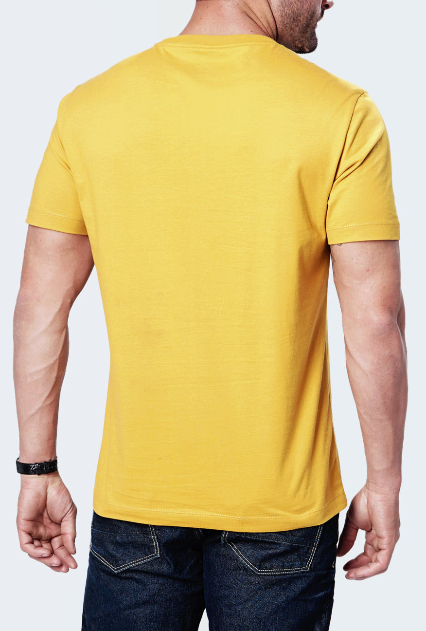 T-Shirt Lengan Pendek Zinia Dark Yellow Tee