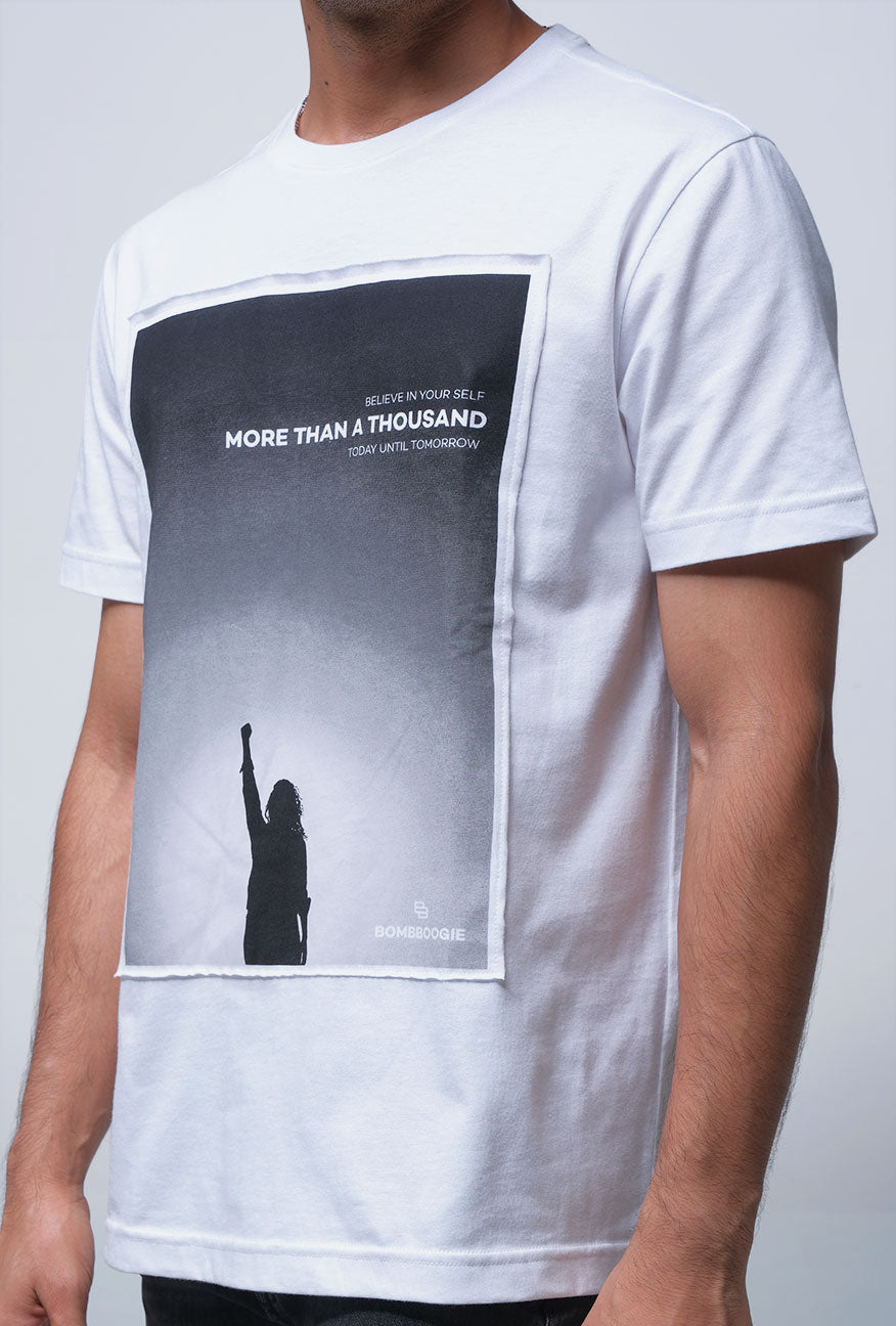 T-Shirt Lengan Pendek Slimfit Resolve Offwhite