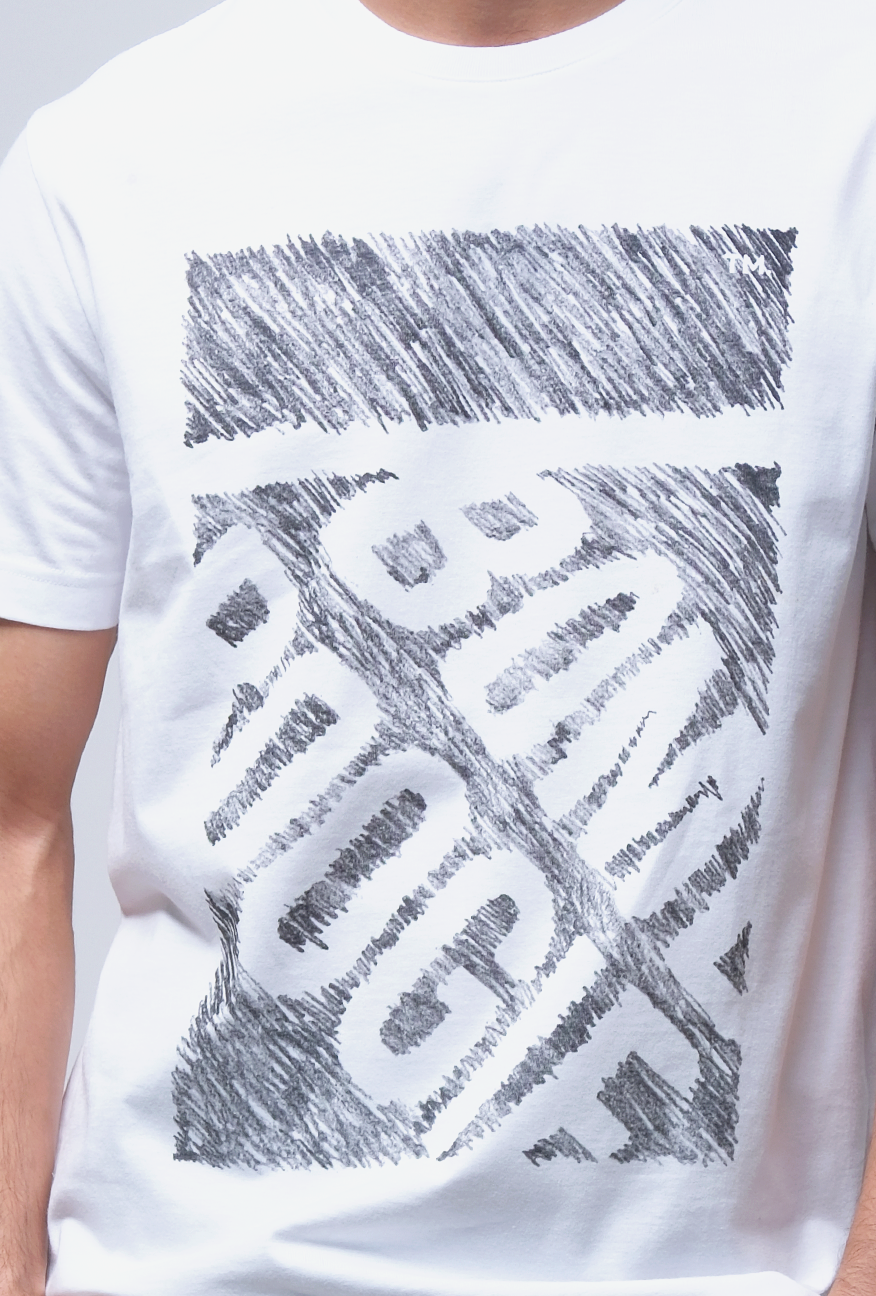 T-Shirt Lengan Pendek Slimfit Varden Offwhite