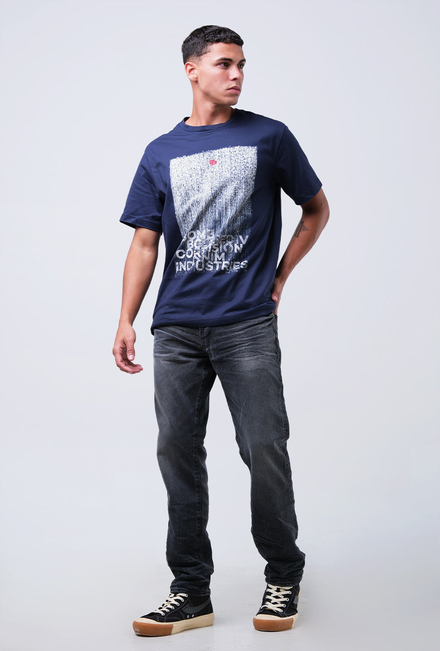T-Shirt Lengan Pendek Regular Curby Dark Navy 2.0