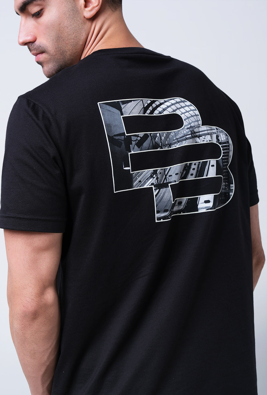 T-Shirt Lengan Pendek Slimfit Fercival Black