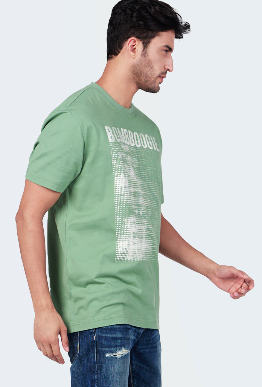 T-Shirt Lengan Pendek Regular Casser Light Green